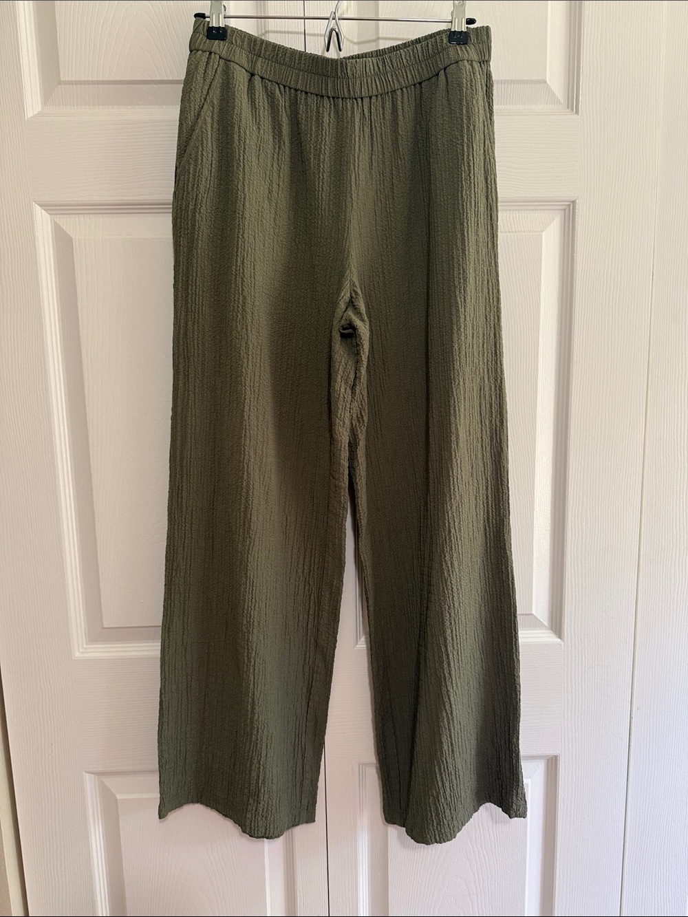 JM Collection Olive Green Wide Leg Pants
